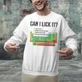 Can I Lick It Periodic Table Chart Science Teacher Unisex Sweatshirt, Science Teacher Sweatshirts, gift for family, gift for coworker Can I Lick It Periodic Table Chart Science Teacher Unisex Sweatshirt, Science Teacher Sweatshirts, gift for family, gift for coworker