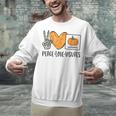 Peace Love Visuals Sped Teacher Pumpkin Skeleton Halloween Unisex Sweatshirt, gift for family, gift for coworker Peace Love Visuals Sped Teacher Pumpkin Skeleton Halloween Unisex Sweatshirt, gift for family, gift for coworker
