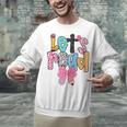 Lets Read Reading Teacher Back To School Literacy Pencil Bow Unisex Sweatshirt, gift for family, gift for coworker Lets Read Reading Teacher Back To School Literacy Pencil Bow Unisex Sweatshirt, gift for family, gift for coworker