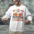 Retro Fall In Love With Learning Autumn Pumpkin Teacher Unisex Sweatshirt, gift for family, gift for coworker Retro Fall In Love With Learning Autumn Pumpkin Teacher Unisex Sweatshirt, gift for family, gift for coworker