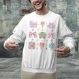 School Pencils And Bows Teacher Bow Coquette Pencil Girls Unisex Sweatshirt, gift for family, gift for coworker