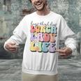 Soul Bleach Teacher Staff First Day Of School Last Hugs & High Fives Lunch Lady Vibes Blue Classic Fit Unisex Sweatshirt, gift for family, gift for coworker