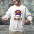 Spooky Paraprofessional Life Halloween Messy Bun Teacher For Men Women Unisex Sweatshirt, gift for family, gift for coworker Spooky Paraprofessional Life Halloween Messy Bun Teacher For Men Women Unisex Sweatshirt, gift for family, gift for coworker