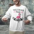 This Teacher Loves Her Flock Cute Flamingo Teacher Unisex Sweatshirt, gift for family, gift for coworker This Teacher Loves Her Flock Cute Flamingo Teacher Unisex Sweatshirt, gift for family, gift for coworker