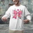 Teaching Is A Work Of Heart Pencil Bow Teacher Valentine Unisex Sweatshirt, gift for family, gift for coworker Teaching Is A Work Of Heart Pencil Bow Teacher Valentine Unisex Sweatshirt, gift for family, gift for coworker