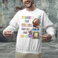 Turkey Thanksgiving Art Teacher Costume Tee For Artists Unisex Sweatshirt, gift for family, gift for coworker