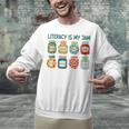 Women Literacy Is My Jam Literacy Teacher Reading Teacher Unisex Sweatshirt, gift for family, gift for coworker