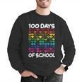 100 Days Of School Heart Love Teacher Or Student 100th Day Men Graphic Sweatshirt, funny gift
