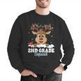 2nd Grade Teacher Christmas Second Grade Squad Reindeer Xmas For Men Women Kids Men Graphic Sweatshirt, 2nd Grade Teacher Sweatshirts, funny gift