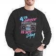 4th Grade Is My Jam Vintage 80s Boombox Teacher Student Men Graphic Sweatshirt, 4th Grade Teacher Sweatshirts, funny gift