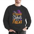 My 4th Grade Students Are a Treat Teacher Halloween Witch For Men Women Kids Men Graphic Sweatshirt, 4th Grade Teacher Sweatshirts, funny gift