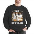 5K Boo Crew Halloween Teacher K5 Floral Ghost Trick Or Teach Men Graphic Sweatshirt, funny gift