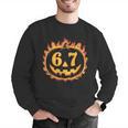 6 7 Meme Halloween Pumpkin Costume For Student Teacher Men Graphic Sweatshirt, funny gift