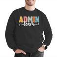 Admin Team Back To School Teachers Students Admin Squad Men Graphic Sweatshirt, funny gift