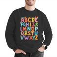 Alphabet A-Z ABC Kids Back To School Pre K Teachers Men Graphic Sweatshirt, funny gift Alphabet A-Z ABC Kids Back To School Pre K Teachers Men Graphic Sweatshirt, funny gift