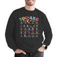 Alphabet Positive Affirmations Back To School Teacher Men Graphic Sweatshirt, funny gift Alphabet Positive Affirmations Back To School Teacher Men Graphic Sweatshirt, funny gift