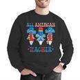 All American Teacher Pencil Coquette Bow USA Flag Teachers Men Graphic Sweatshirt, funny gift All American Teacher Pencil Coquette Bow USA Flag Teachers Men Graphic Sweatshirt, funny gift