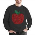 Apple Dot Pattern Art Teacher Appreciation Men Women Humor Men Graphic Sweatshirt, funny gift