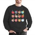 Art Apples Back To School For Teacher Student Men Graphic Sweatshirt, funny gift