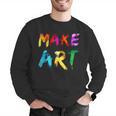 Make Art Painter Artist Teacher Artsy Men Women Kids Men Graphic Sweatshirt, funny gift