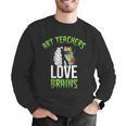 Art Teachers Love Brains Shirt Halloween Zombie Teaching Tee Men Women Kids Men Graphic Sweatshirt, funny gift