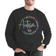 Autism Awareness Accept Adapt Advocate Autism Mom Teacher Men Graphic Sweatshirt, funny gift Autism Awareness Accept Adapt Advocate Autism Mom Teacher Men Graphic Sweatshirt, funny gift
