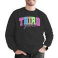 Back To School Neon Checkered Third Grade Colorful Teacher Men Graphic Sweatshirt, funny gift Back To School Neon Checkered Third Grade Colorful Teacher Men Graphic Sweatshirt, funny gift