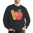 Back To School Pencil And Apple Teacher Student Men Graphic Sweatshirt, funny gift