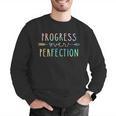 Back To School Progress Over Perfection Motivational Teacher Men Graphic Sweatshirt, funny gift Back To School Progress Over Perfection Motivational Teacher Men Graphic Sweatshirt, funny gift