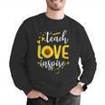 Back To School Teach Love And Inspire Teacher Sunflower Men Graphic Sweatshirt, funny gift Back To School Teach Love And Inspire Teacher Sunflower Men Graphic Sweatshirt, funny gift