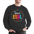 Back To School Teachers Crew Students Team ESOL Teacher Men Graphic Sweatshirt, funny gift