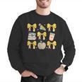 Back To School Yellow Bows Book Coffee Leopard Apple Teacher Men Graphic Sweatshirt, funny gift