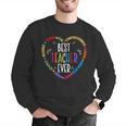 Best Teacher Ever Teacher Motivational Appreciation Men Graphic Sweatshirt, funny gift