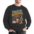 Biology Teacher Science Fueled By Mitochondria Coffee Men Graphic Sweatshirt, Science Teacher Sweatshirts, funny gift