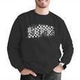 Bulldogs School Spirit Bulldog Pride Checkered Teacher Men Graphic Sweatshirt, funny gift