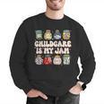 Childcare Is My Jam Child Care Teacher School Psychologist Men Graphic Sweatshirt, funny gift