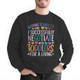 Childcare Teacher Negotiate With Toddlers Daycare Provider Men Graphic Sweatshirt, funny gift