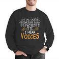 Choir Teacher I Hear Voices Chorister Church Choral Music Men Graphic Sweatshirt, funny gift