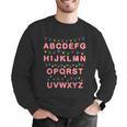 Christmas Alphabet Candy Cane Teachers Students Candy Cane For Men Women Kids Men Graphic Sweatshirt, funny gift