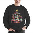 Christmas Library Tree Love Reading Books Nerd Teacher Men Graphic Sweatshirt, funny gift Christmas Library Tree Love Reading Books Nerd Teacher Men Graphic Sweatshirt, funny gift