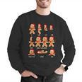 Christmas Math Teacher Equation Gingerbread With Santa Hat Men Women Men Graphic Sweatshirt, funny gift