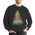 Christmas Tree Made Of Crayons School Teacher Life Student Men Graphic Sweatshirt, funny gift Christmas Tree Made Of Crayons School Teacher Life Student Men Graphic Sweatshirt, funny gift