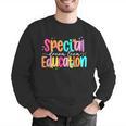 Color Special Education Squad Groovy Dream Team SPED Teacher Men Graphic Sweatshirt, Groovy Teacher Sweatshirts, funny gift Color Special Education Squad Groovy Dream Team SPED Teacher Men Graphic Sweatshirt, Groovy Teacher Sweatshirts, funny gift