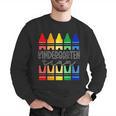 Colorful Crayon Kindergarten Team Tee For Teachers Students Men Women Kids Men Graphic Sweatshirt, funny gift Colorful Crayon Kindergarten Team Tee For Teachers Students Men Women Kids Men Graphic Sweatshirt, funny gift