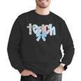 Coquette Bow Teach Teacher Happy First Day Back To School Men Graphic Sweatshirt, funny gift Coquette Bow Teach Teacher Happy First Day Back To School Men Graphic Sweatshirt, funny gift