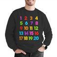 Counting 1-10 Learn To Count Number School Kids Teacher Men Graphic Sweatshirt, funny gift