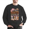 Cowboy Teacher These Boots Are Made-For Teaching School Men Graphic Sweatshirt, funny gift Cowboy Teacher These Boots Are Made-For Teaching School Men Graphic Sweatshirt, funny gift