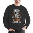 Creepin It Real With My 1st Grade Monsters Halloween Teacher Men Graphic Sweatshirt, funny gift Creepin It Real With My 1st Grade Monsters Halloween Teacher Men Graphic Sweatshirt, funny gift