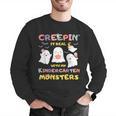 Creepin It Real With Kindergarten Monsters Halloween Teacher Men Graphic Sweatshirt, funny gift Creepin It Real With Kindergarten Monsters Halloween Teacher Men Graphic Sweatshirt, funny gift