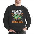 Creepin It Real Monster School Teacher Principal Halloween Men Graphic Sweatshirt, funny gift Creepin It Real Monster School Teacher Principal Halloween Men Graphic Sweatshirt, funny gift